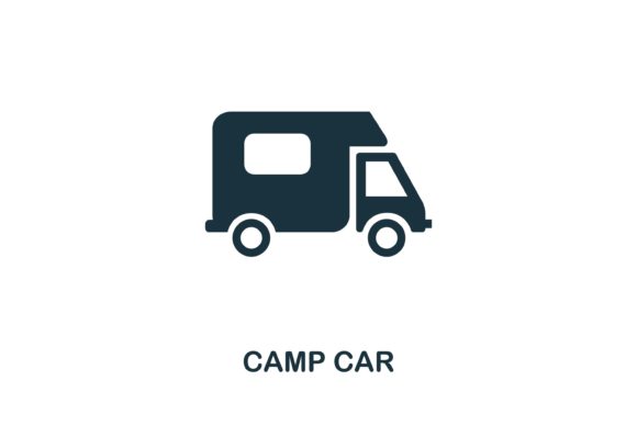 Camp Car Icon: A Versatile Design Asset for Creatives and Businesses