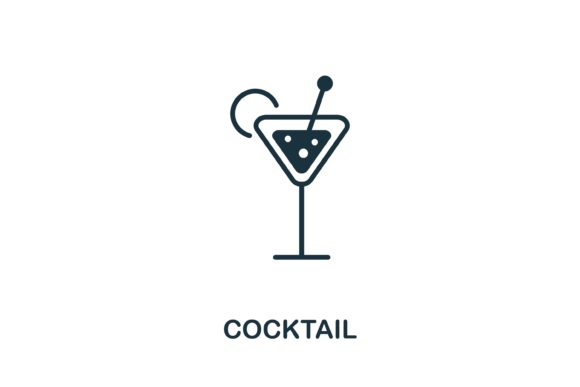 Cocktail Icon: A Versatile Design Asset for Creatives and Entrepreneurs