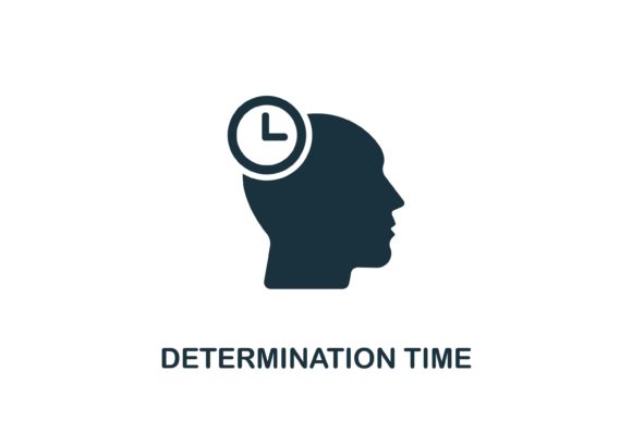Determination Time Icon: A Bold Choice for Modern Design Projects
