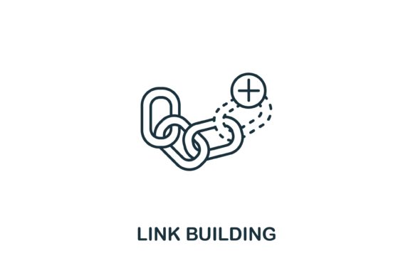 Link Building Icon for Modern Design Projects