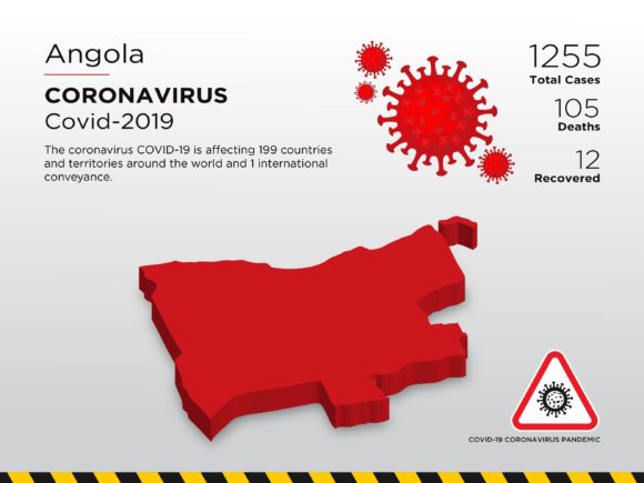 Understanding the Angola Affected Country 3D Map and Coronavirus Infographics Design Template