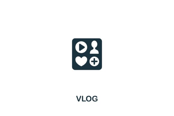 Vlog Icon from Streaming Collection: A Versatile Design Asset