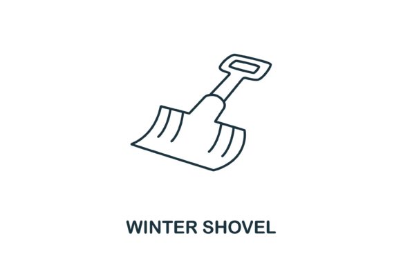 Winter Shovel: A Sleek Design Asset for Modern Visual Projects